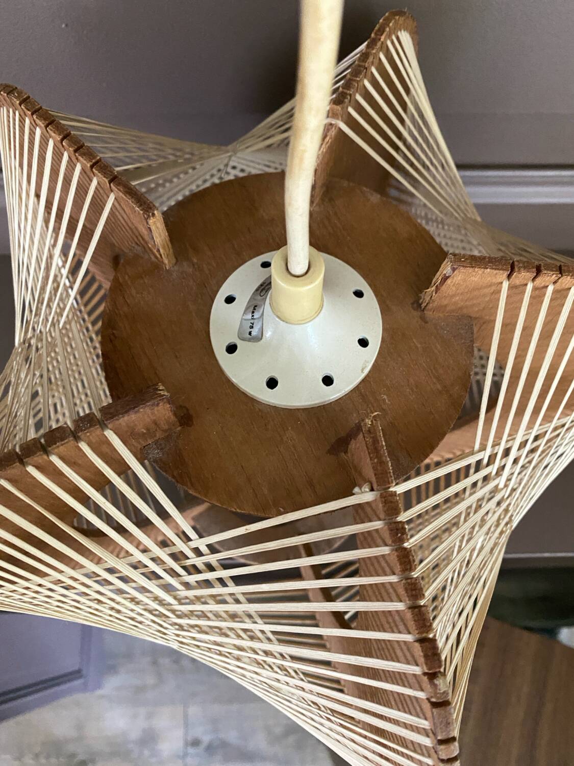 Vintage Scandinavian pendant light