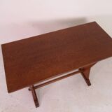 Brutalist oak sidetable  writing table