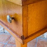Vintage bedside table on compass legs, 1950 ́s