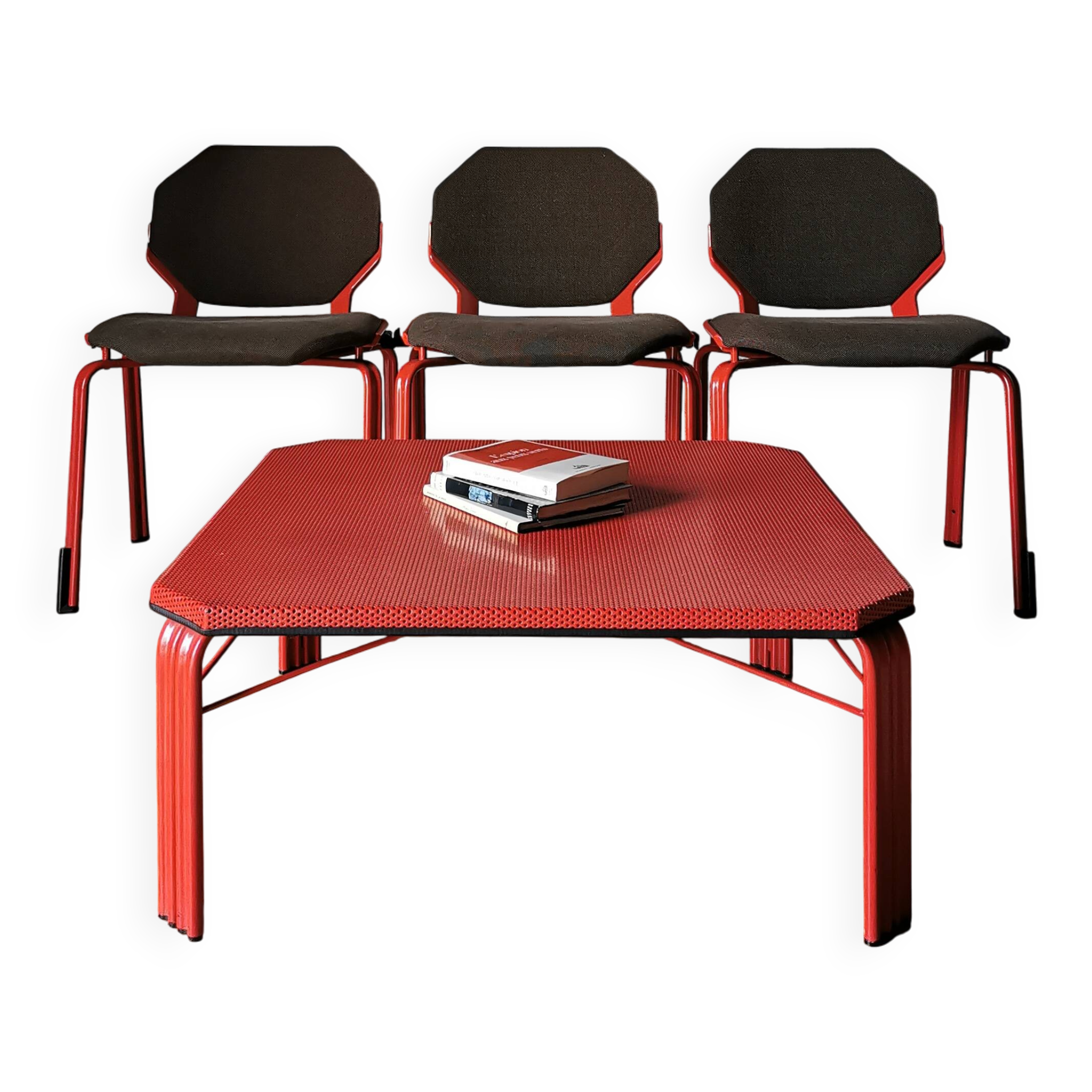Table basse par hartmut s. engel pour fröscher, circa 1980.
