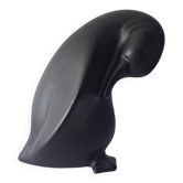 Ceramic Penguin Black Vallauris André Baud