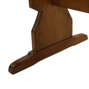 Vintage Pinewood Dining Table Desk with Drawer 60s Design