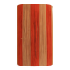 Orange and natural striped raffia wall light
