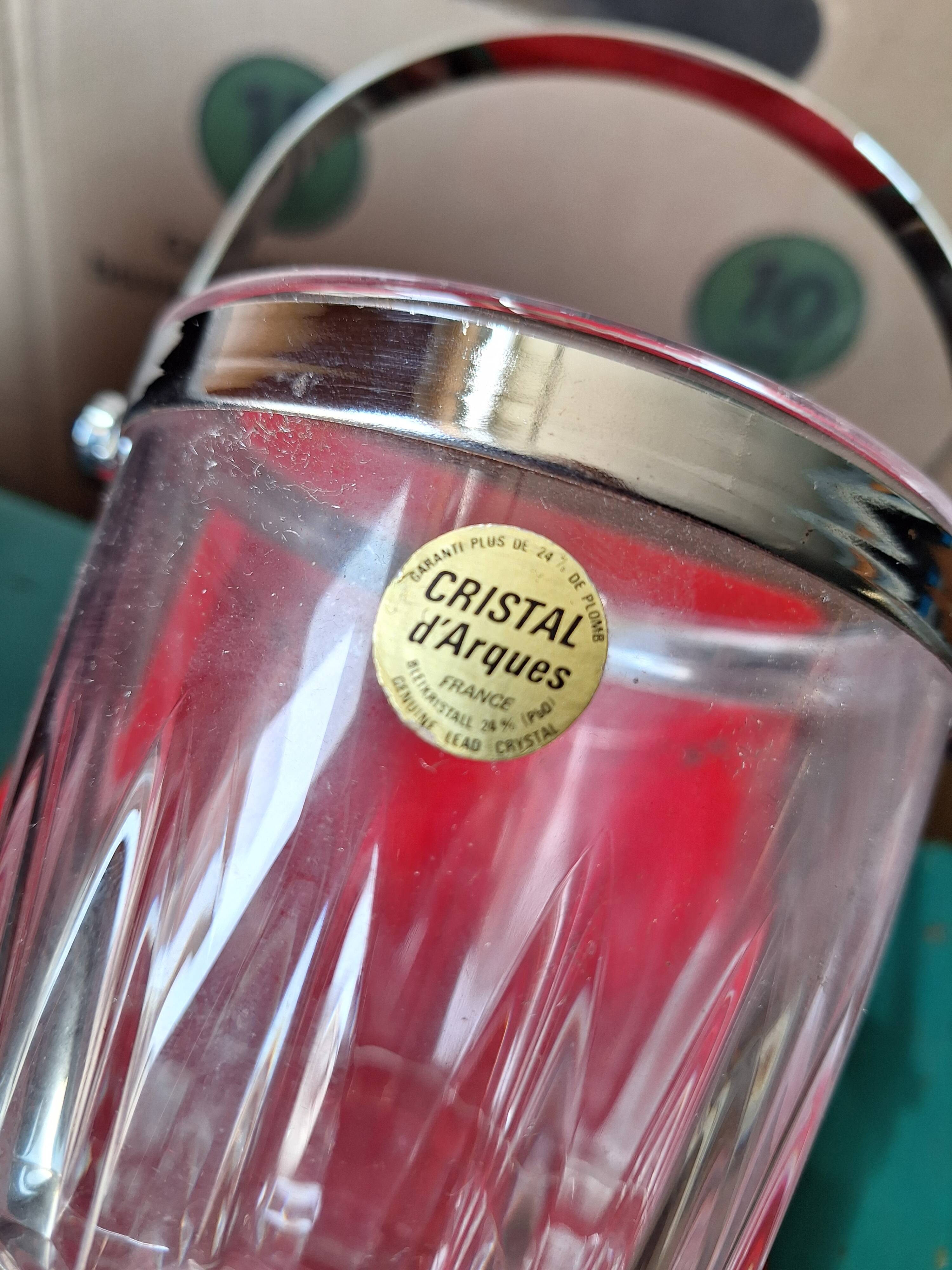 Cristal d'Arques Vallandry new ice bucket in its packaging 1980