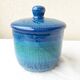 POt couvert bleu