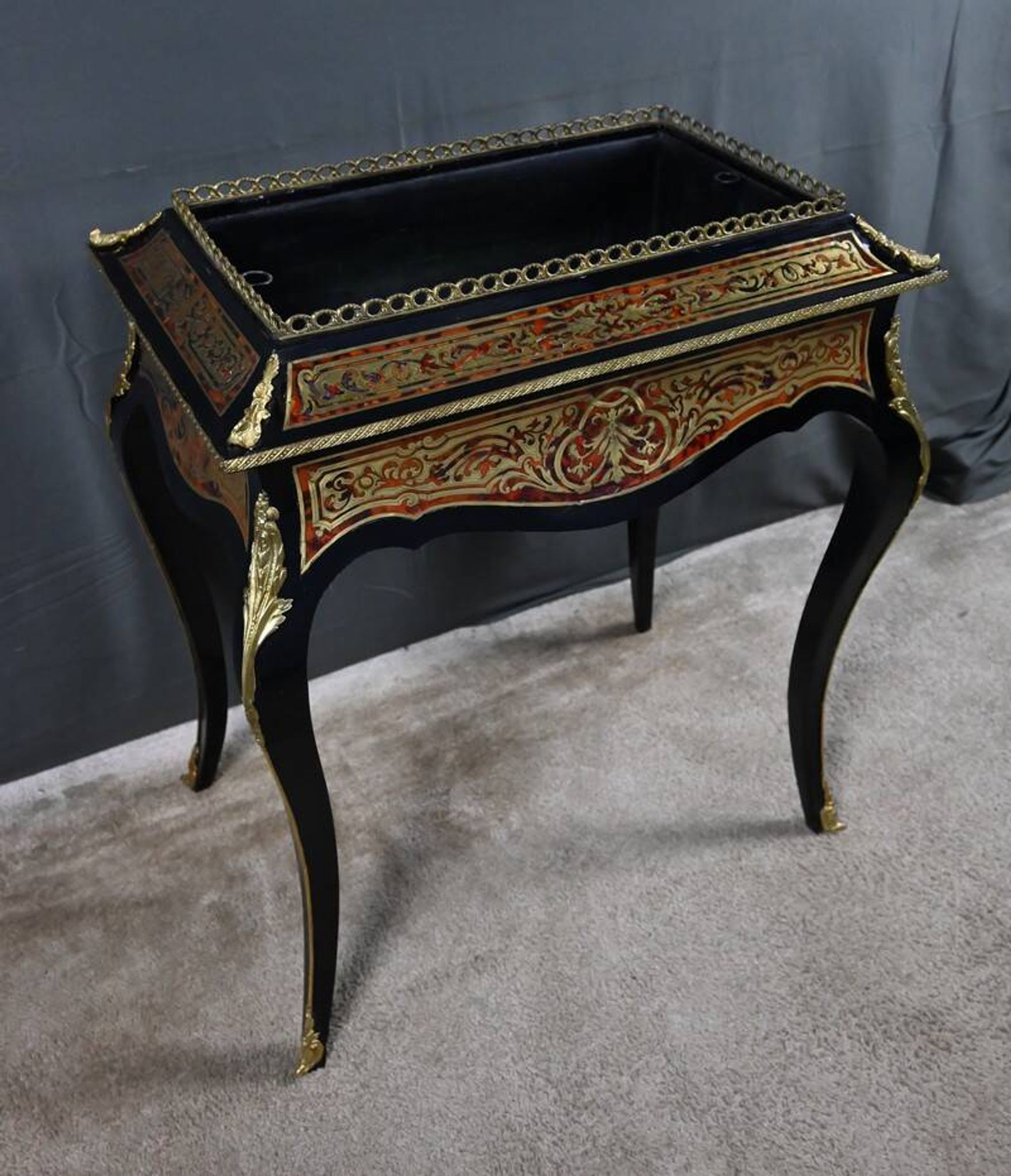 Boulle Marquetry Jardinière, Napoleon III period – Mid 19th century