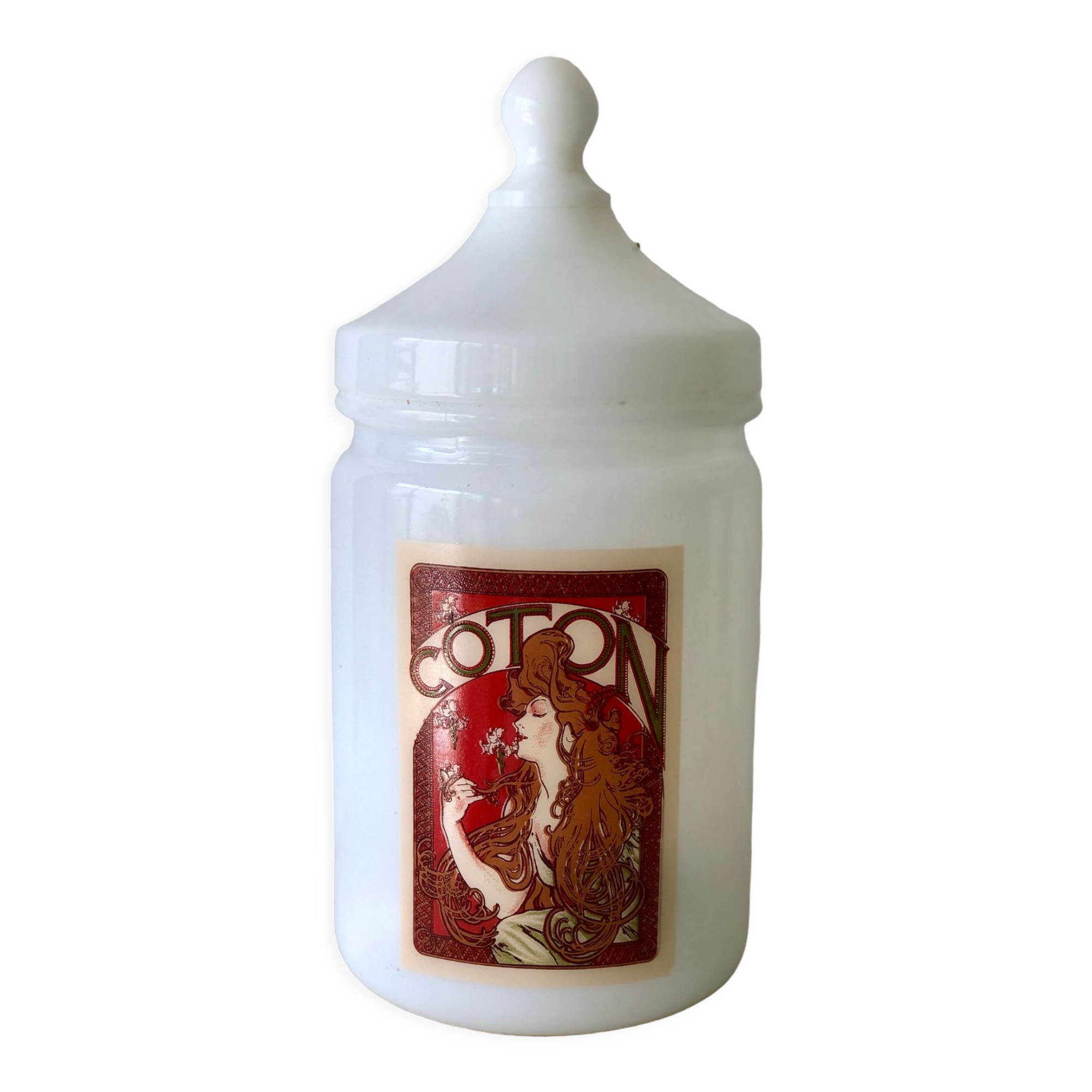 Opaline pot for the bathroom