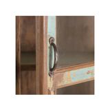 Vintage display case in natural wood