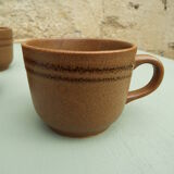 6 tasses en grès