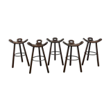Vintage Spanish barstools brutalism Marbella