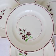 4 assiettes plates vintage de la manufacture des Salins 210663