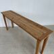 Fine console, side table or school table in wood with spindle legs 160 cm - Vintage retro