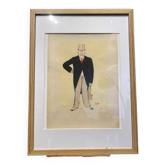 Engraving of a man signed SEM