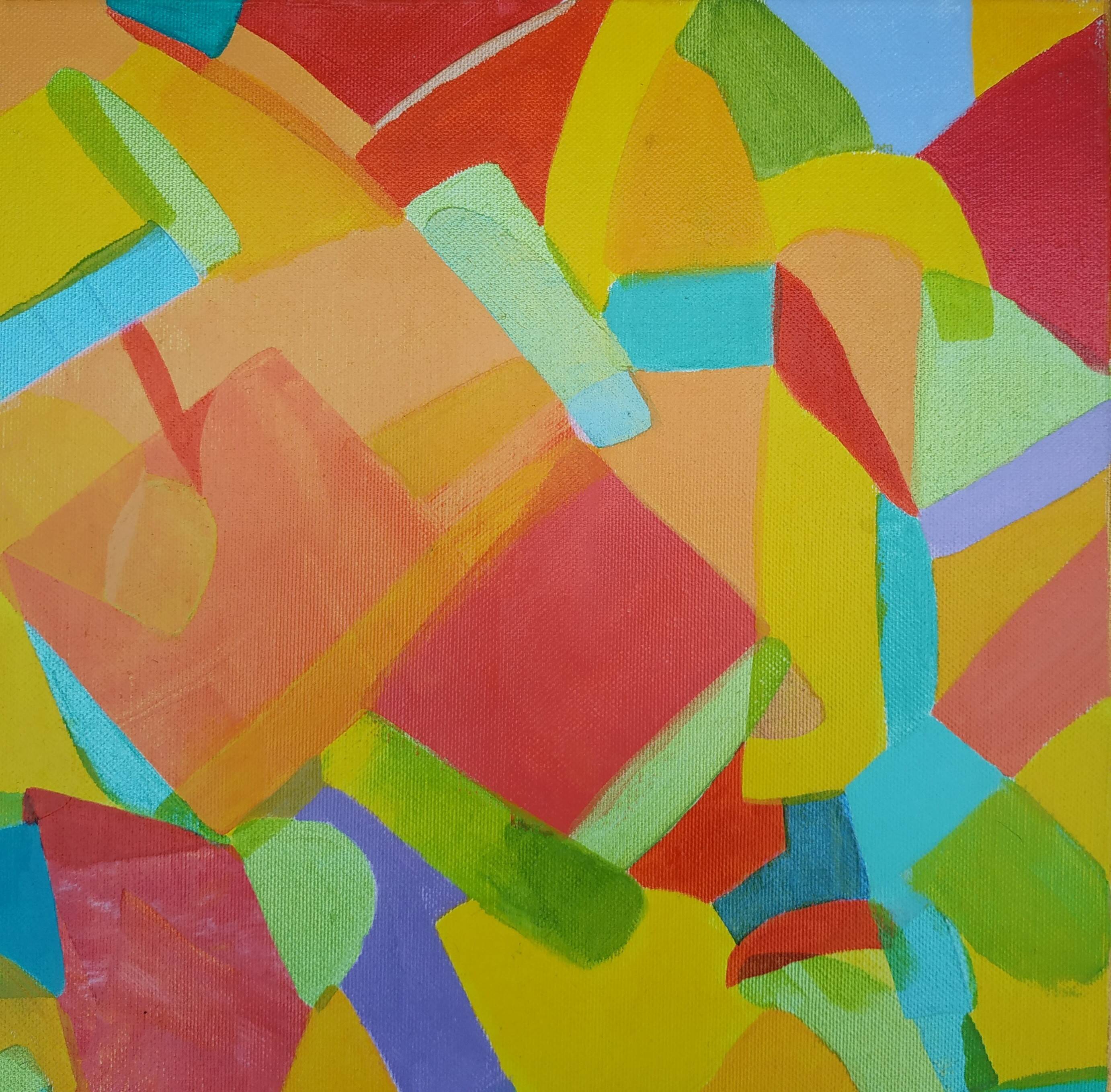 Abstract painting contemplation