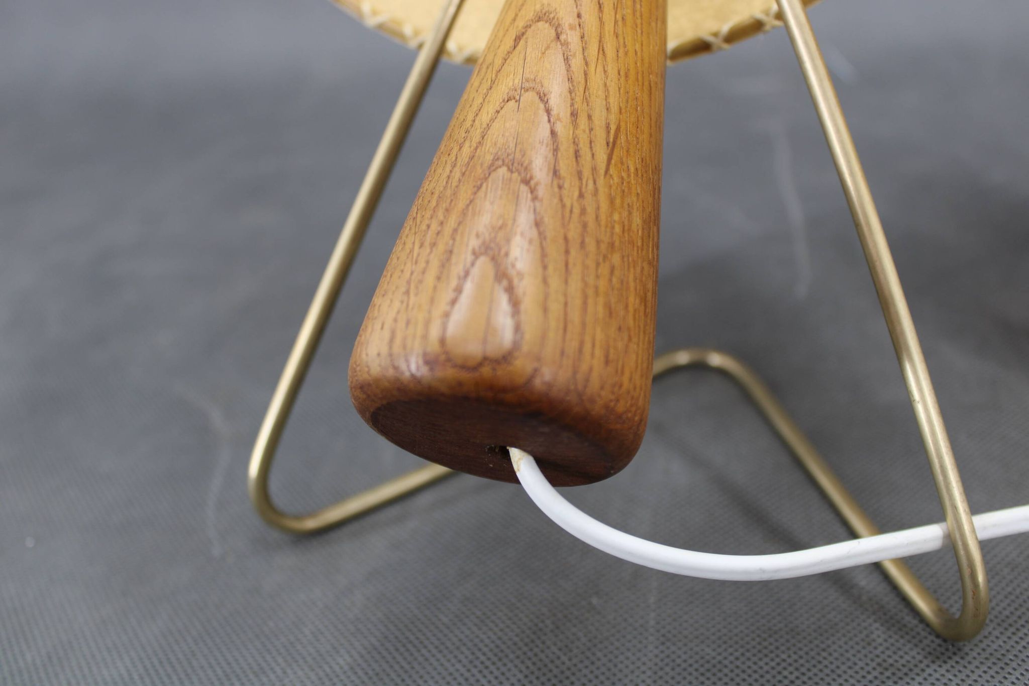 1960s Pair of Table Wooden Lamps , Czechoslovakia