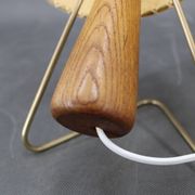 1960s Pair of Table Wooden Lamps , Czechoslovakia