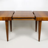 Walnut folding dining table by Jindrich Halabala for UP Zavody, 1940s