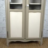 Parisian showcase dresser revamped country style wallpaper paint