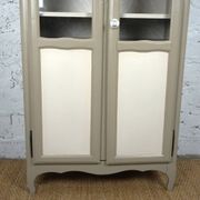 Parisian showcase dresser revamped country style wallpaper paint