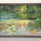 Oil painting on masonite panel pierre laurent baeschlin circa 20 30