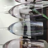 Lot 4 multicolored champagne flutes