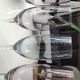 Lot 4 multicolored champagne flutes