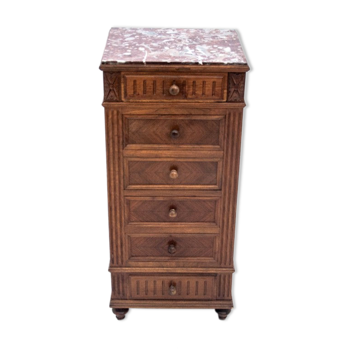 Chest of drawers with a stone top, France, 1900s