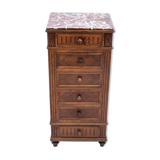 Chest of drawers with a stone top, France, 1900s