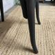 Chaise bistrot noir mat patinée