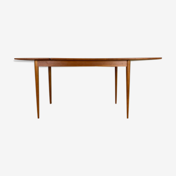 Danish MIdCentury Drop Leave Table in Teak Arne Vodder Style, 1960s Denmark