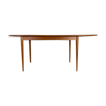 MIdCentury Drop Leave Table en teck Arne Vodder Style, 1960s Danemark