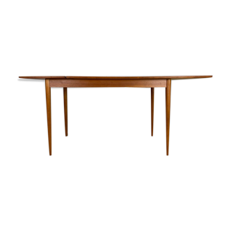 MIdCentury Drop Leave Table en teck Arne Vodder Style, 1960s Danemark