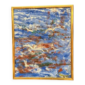 Original Swedish Oil on Canvas – “Storm” by Göta Fogler – Signed – Vintage & Framed – 50 × 42 cm (19.7" × 16.5")