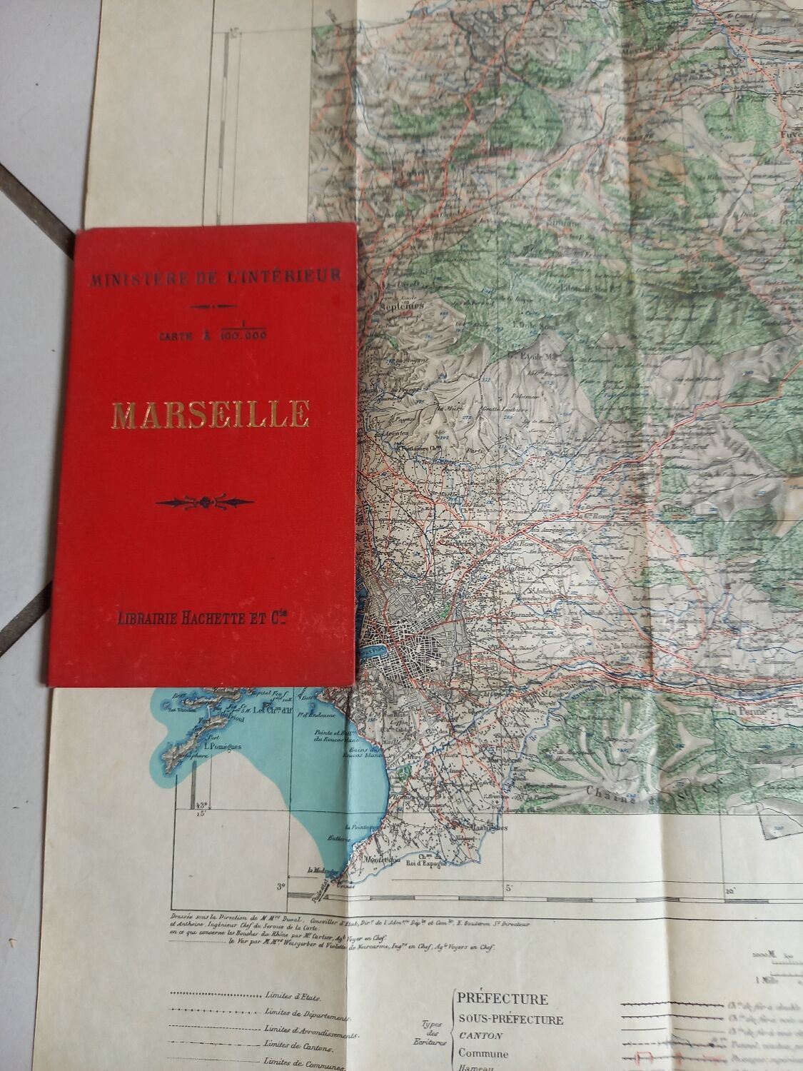 Marseille map 1/100000