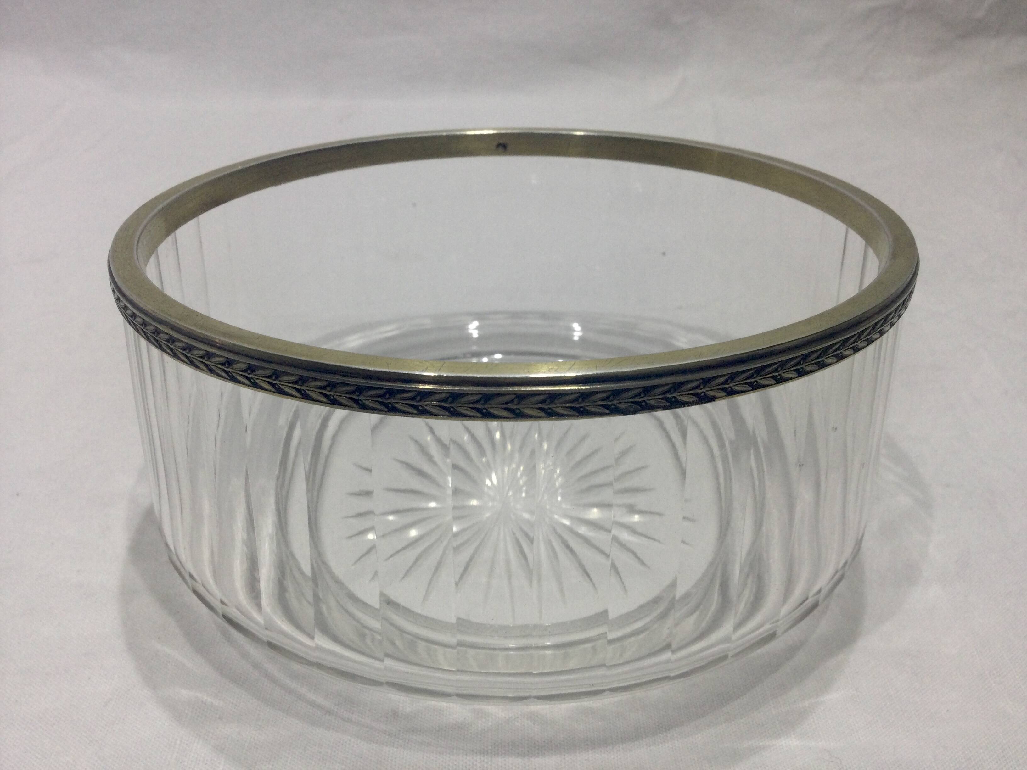 Robert Linzeler - Crystal Bowl and Vermeil