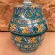 Old Jobbana Butter Jar Morocco Polychrome Earthenware 19th Century Vintage #B083