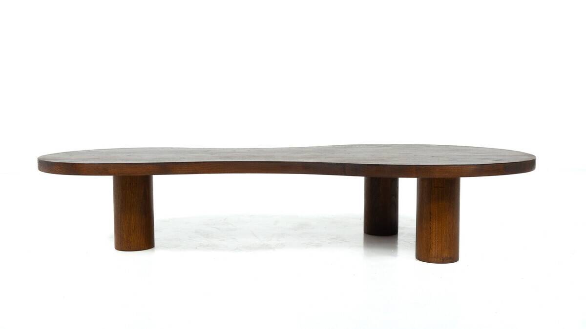Organic Shaped Wooden Coffee Table, Contemporary, Italy