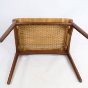 Papercord Stool In Teak By Sigfred Omann Made By Ølholm Møbelfabrik From 1960s