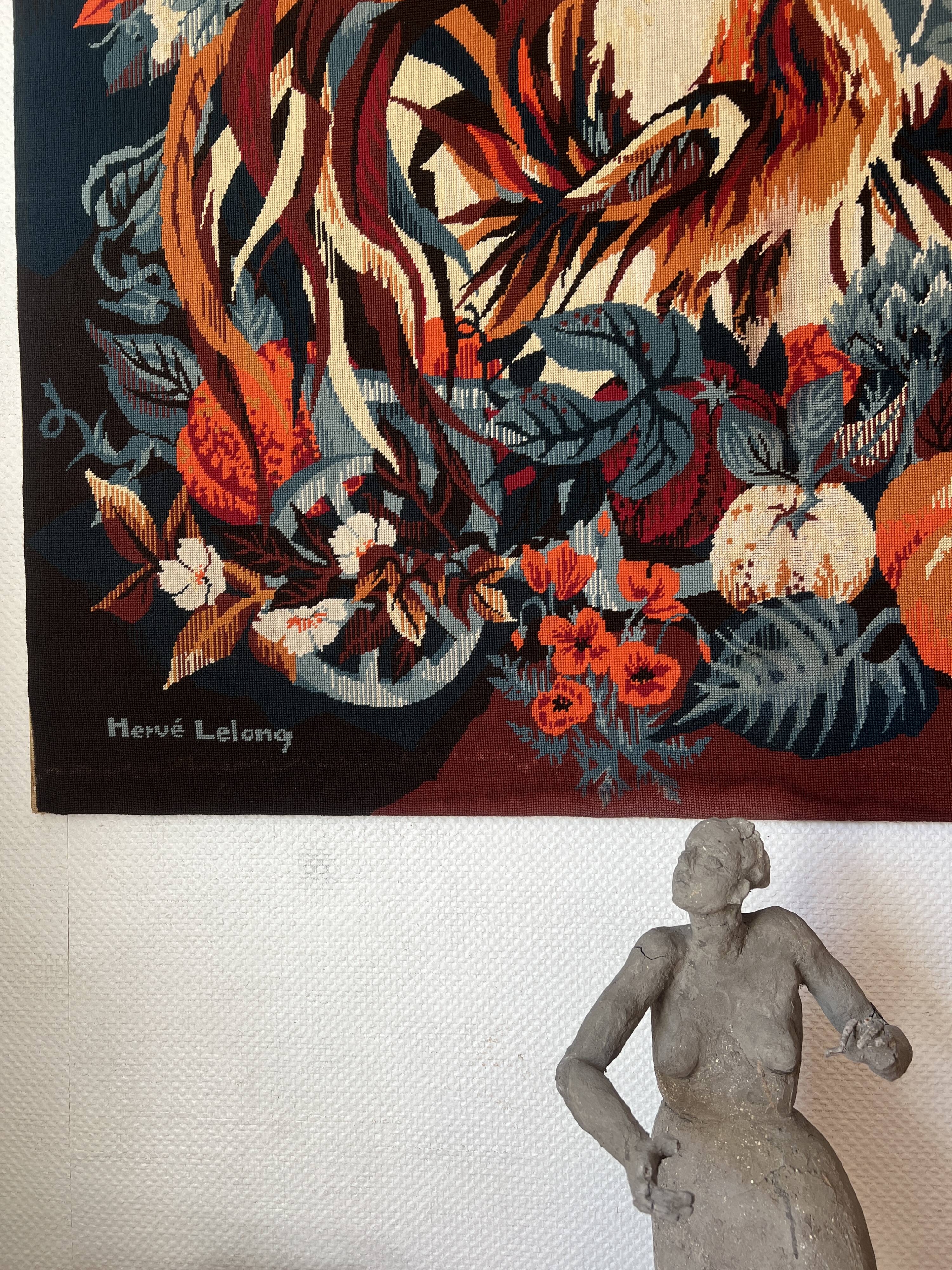 Tapestry on frame by Hervé Lelong