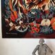 Tapestry on frame by Hervé Lelong