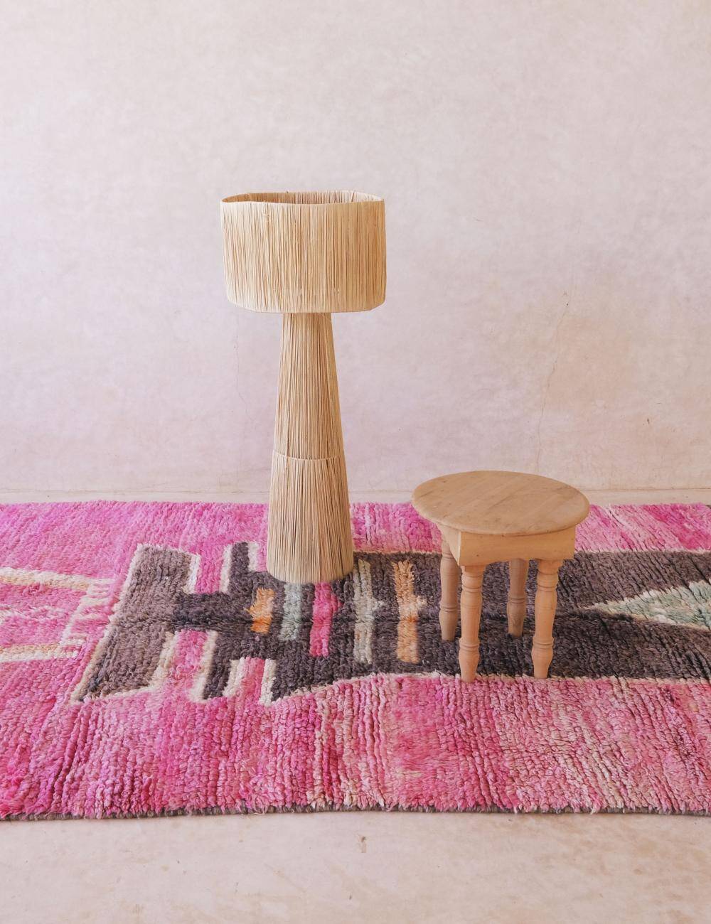 Fuchia Pink Rug - 249 x 158 cm