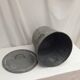 Zinc bucket old washing with 2 handles and lid dimension: height -32cm- D-34cm-