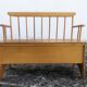 Vintage 60s wooden children's chest bench