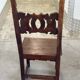 6 Alsatian chairs from the 19th century – carved wood – interlaced decoration