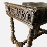 Table style Louis 13 en bois massif