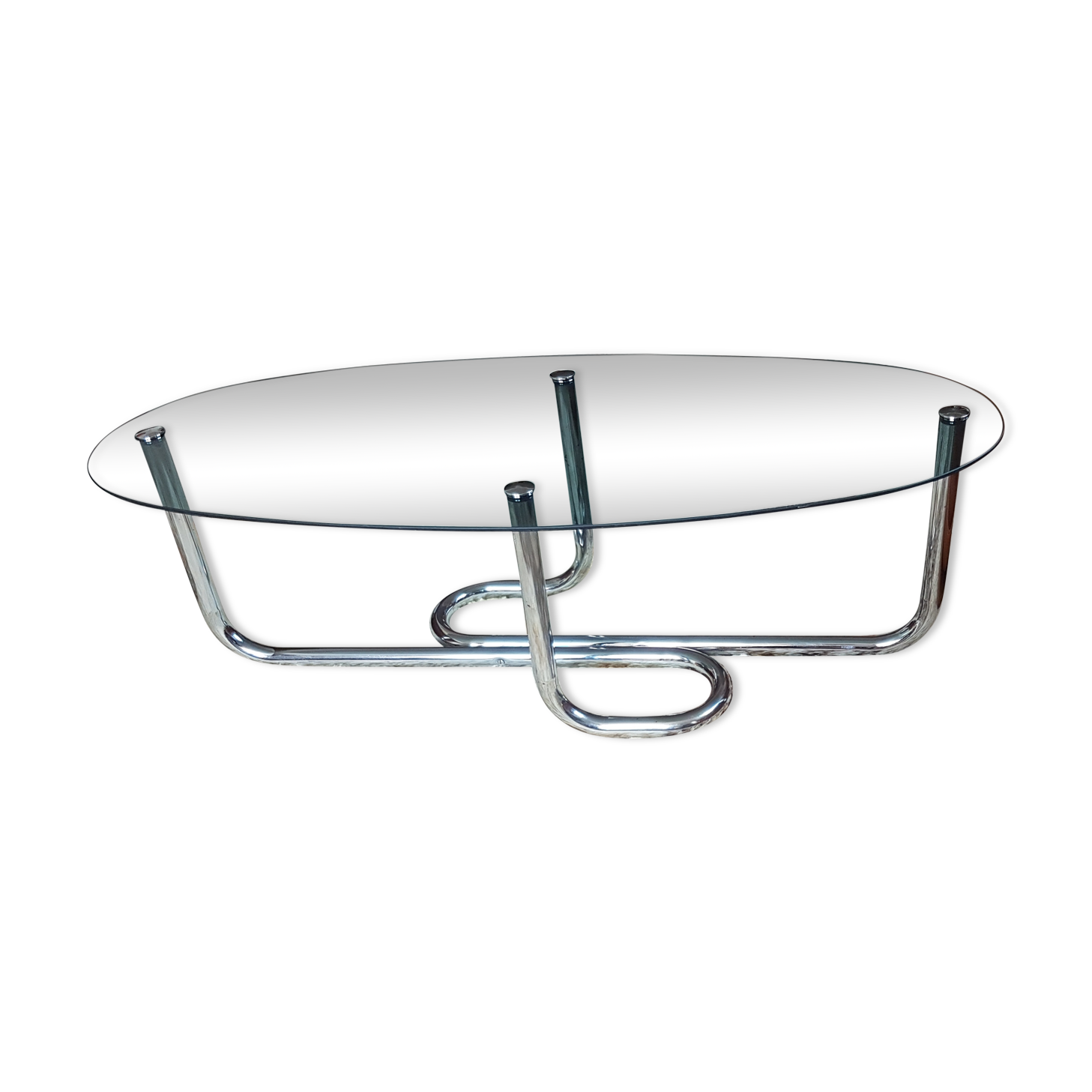Table basse design années 70 vintage