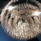 Golden brass crown chandelier and crystal taste buds 3 fires 1970