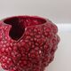 Raspberry slip sugar bowl