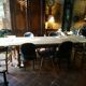 Oak farmhouse table with extensions