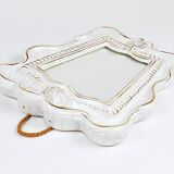 Art Deco Wall Mirror Theatre in Terracotta by Gmundner Keramik, Austria, 1930s